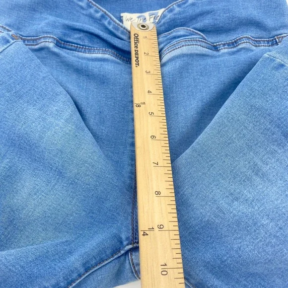 Free People Penny Flare Jeans Womens 27 Blue Crossover Waist Bell Bottom Denim - Picture 5 of 13